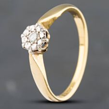 Pre-Owned Vintage Yellow Gold Brilliant Cut Diamond Solitaire Ring 41381836