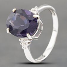 Pre-Owned 9ct White Gold & Diamond Dress Ring 41382416