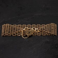Pre-Owned 9ct Yellow Gold 7 Inch 8 Bar Gate Bracelet 4153289