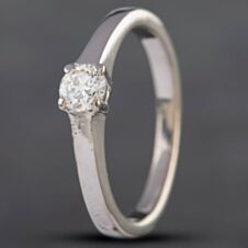 Pre-Owned 18ct White Gold 0.25ct Brilliant Cut Diamond Solitaire Ring 4158880