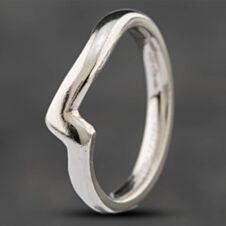 Pre-Owned Platinum Court 3mm Shaped Wedding Ring 41871085