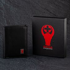 Pre-Owned Leather Swiss Emporio Black Wallet 4227006