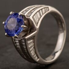 Pre-Owned Platinum Tanzanite Ring 4232028