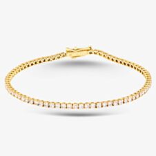 Pre-Owned 18ct Yellow Gold 3.20ct Brilliant Cut Diamond 7 Inch Tennis Bracelet 43071008