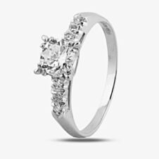 Pre-Owned Platinum 0.90ct Diamond Single Stone Ring 4312578