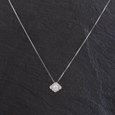 Pre-Owned 9ct White Gold Fancy Diamond Cluster Pendant 4314004