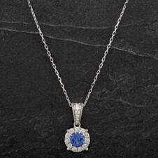 Pre-Owned Diamond 1.03ct Tanzanite & 0.60ct Diamond Pendant 4314487
