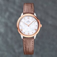 Pre-Owned OMEGA Prestige Diamond Dot Dial Watch 434.23.30.60.55.001