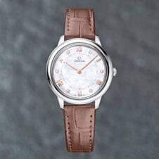 Pre-Owned OMEGA Prestige Diamond Dot Dial Watch 434.13.30.60.55.001