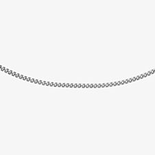 9ct White Gold 51cm Diamond-Cut Curb Chain 5.13.0035