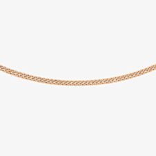 9ct Rose Gold Diamond-Cut Curb Chain Necklace 5.13.6745