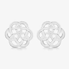 Sterling Silver 9mm Celtic Knot Stud Earrings 8.55.6839