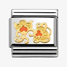 Nomination CLASSIC Cashmere Orange & Gold Flower Bud Charm 030281/19