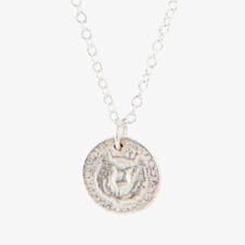 Sterling Silver Coin Pendant Necklace BBN01