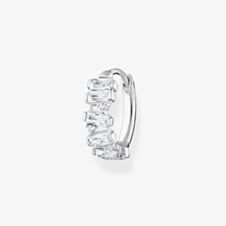 THOMAS SABO Sterling Silver White Cubic Zirconia Single Hoop Earring CR665-051-14