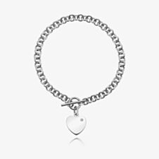 Hot Diamonds Just Add Love Sterling Silver Bracelet DL003