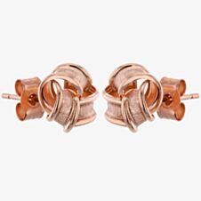9ct Rose Gold Knot Stud Earrings E39-5009-R