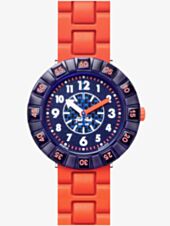 Flik Flak Childrens City of Life Orangebrick Watch FCSP103