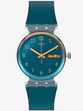Swatch Mens Blue Away Watch SO28K700