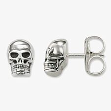 THOMAS SABO Silver Skull Stud Earrings H1731-001-12