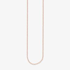 THOMAS SABO Rose Gold Plated Round Belcher Chain KE1219-415-12