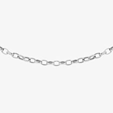 9ct White Gold 18 Inch Oval Belcher 5.14.5814