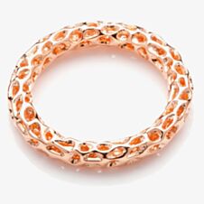 Rachel Galley Allegro Rose Gold Plated Lattice Ring A301RGSM 