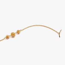 Rachel Galley Gold Plated Triple Ball Bracelet G203YG