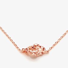 Rachel Galley Rose Gold Plated Double Love Heart Necklace H103RG 