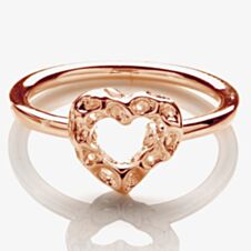 Rachel Galley Rose Gold Plated Small Love Heart Ring H301RGLG 