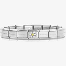 Nomination CLASSIC Composable Silver Cubic Zirconia Flower Bracelet 030000 + 330322/01
