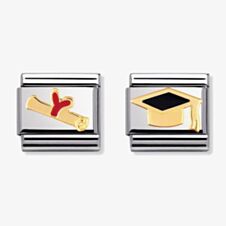 Nomination CLASSIC Gold Graduation Celebration Charm Set NOM-BND-102