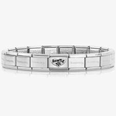 Nomination CLASSIC Silvershine Oxidised Symbols Auntie Heart Bracelet 330101/17