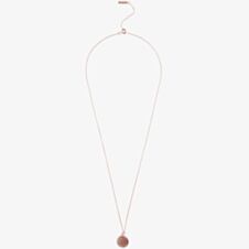 Olivia Burton Bejewelled Classics Disc Rose Gold Tone Necklace OBJCON77
