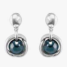 UNOde50 The Forbidden Fruit Black Pearl Drop Earrings PEN0296VDGMTL0U