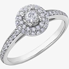 9ct White Gold 0.45ct Diamond Ring 30757WG/45-10