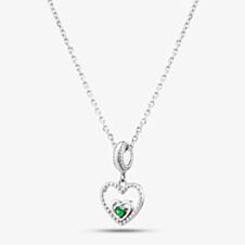 Rosa Lea May Birthstone Heart Dangle Charm Necklace