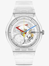 Swatch Mens Clearly New Gent 41mm Watch SO29K100-S06