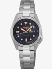 Seiko 5 Sports Compact Silver & Blue Watch SRE003K1