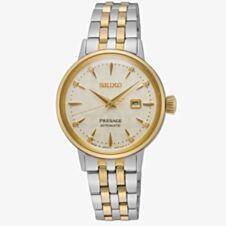 Seiko Presage Cocktail Time White Lady Diamond Twist Watch SRE010J1