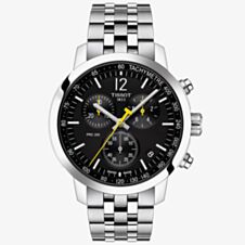 Tissot PRC 200 Stainless Steel Black Dial Chronograph Watch T114.417.11.057.00