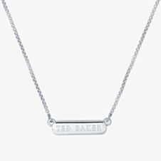 Ted Baker SCARL Silver Tone Crystal Sparkle Bar Necklace TBJ2980-01-02