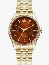 Vivienne Westwood Ladies Wallace Gold Bracelet Watch VV208RDGD