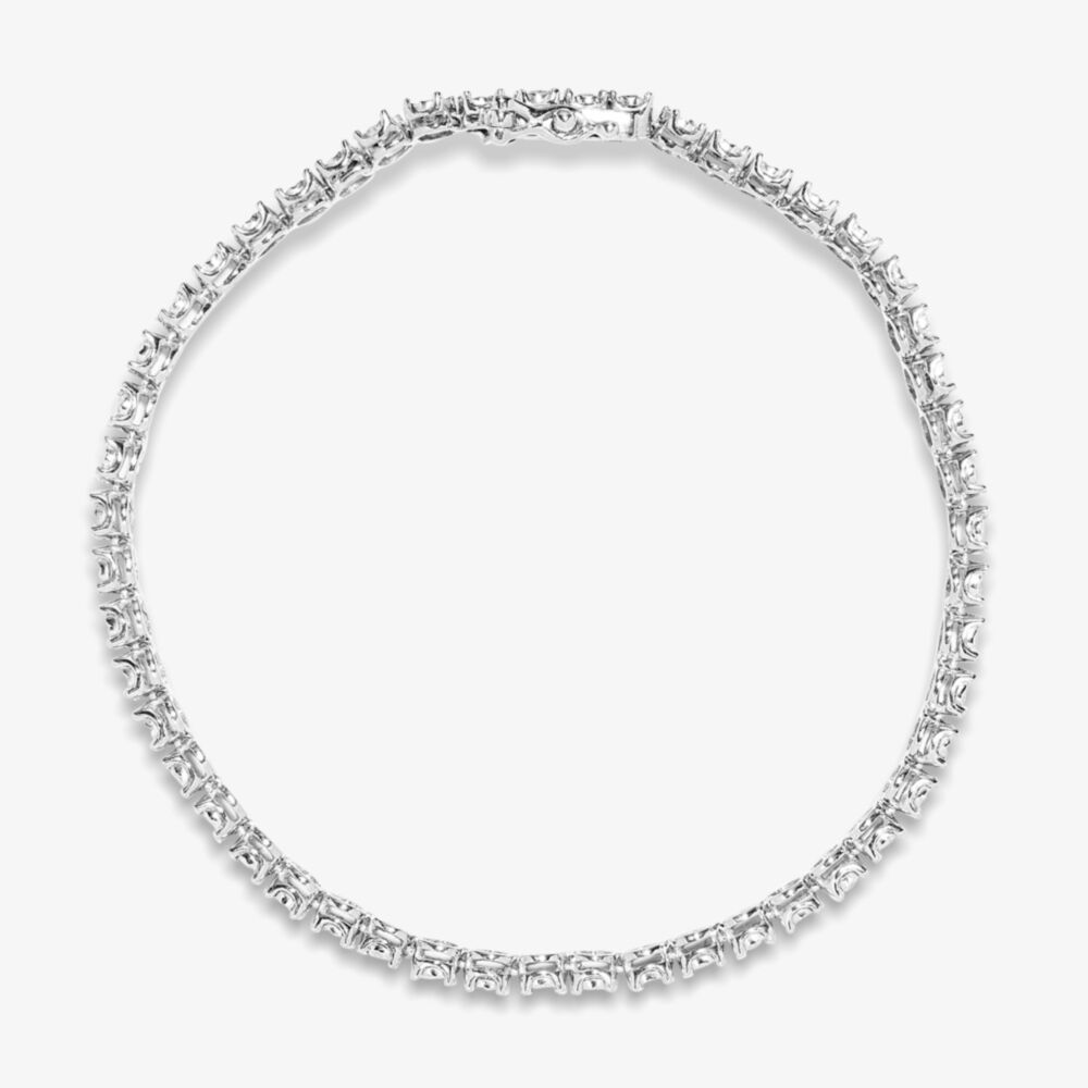 Sterling Silver Diamond Tennis Bracelet THB18706-100