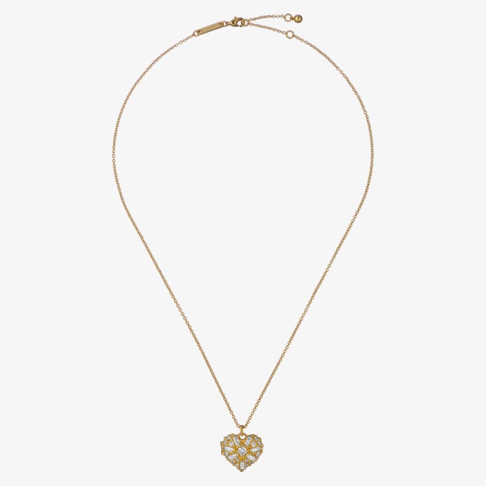 Ted Baker TBJ3981-02-02 Cherish Gold Tone Crystal Heart Locket
