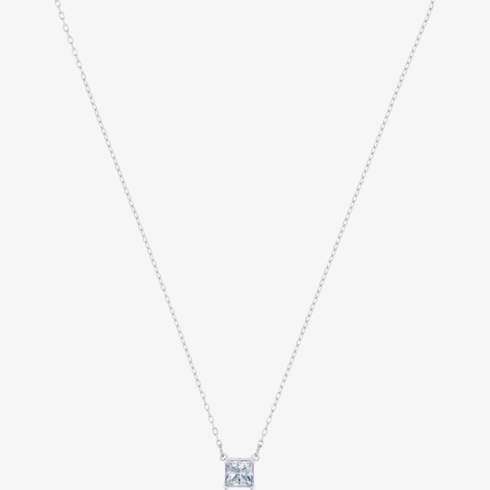 Swarovski Attract Square Clear Crystal Necklace 5510696