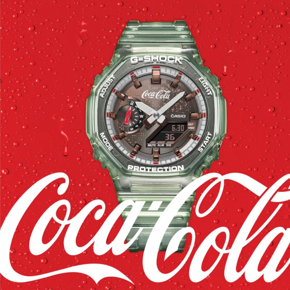 Casio GA-2100CC-3A Mens G-Shock Coca Cola Dual Display Watch