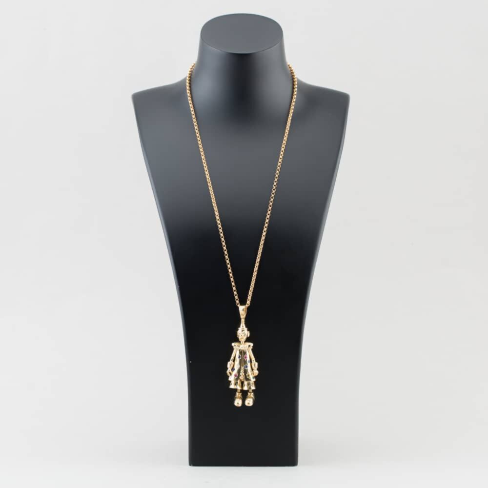 Pre-Owned 9ct Yellow Gold Cubic Zirconia Large Clown Pendant 24
