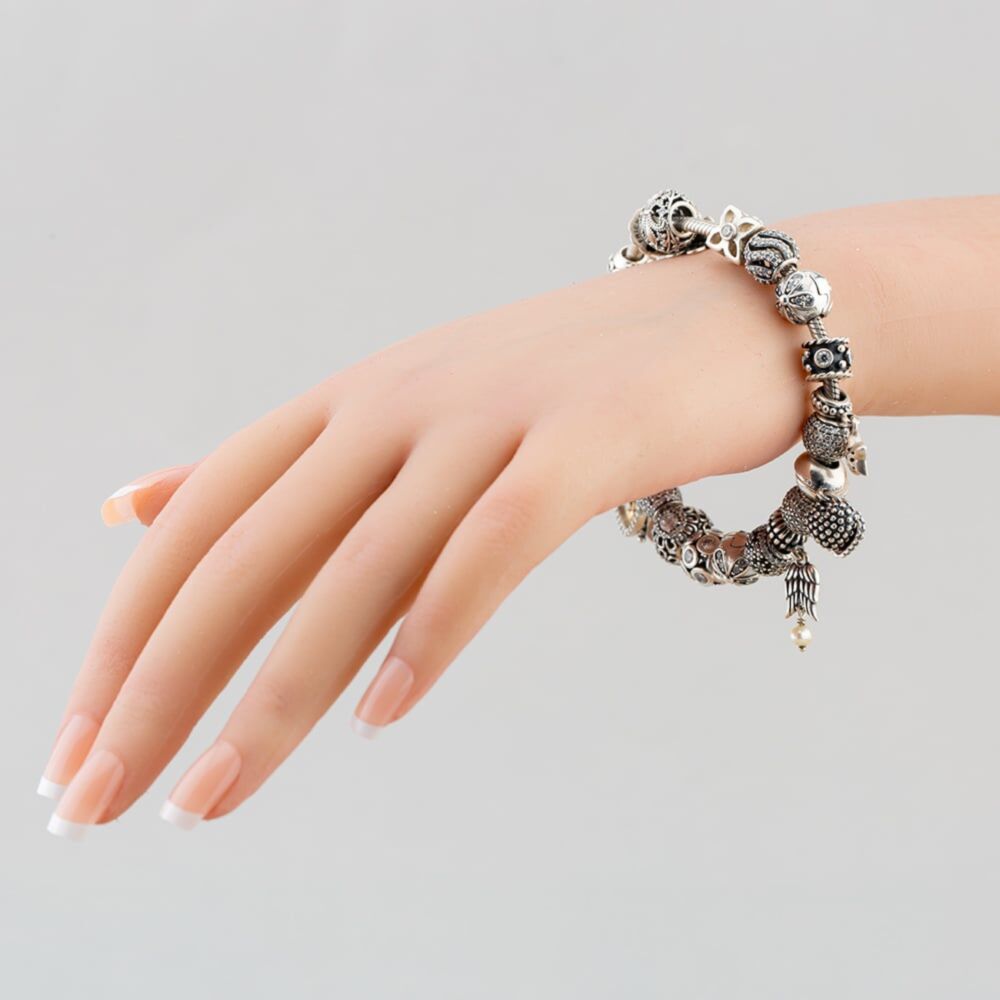 Pre-Owned Silver Pandora Assorted 8 Inch Charm Bracelet 41221192