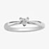 9ct White Gold 0.20ct Diamond Heart Shaped Solitaire Ring 1968WG/20-9 